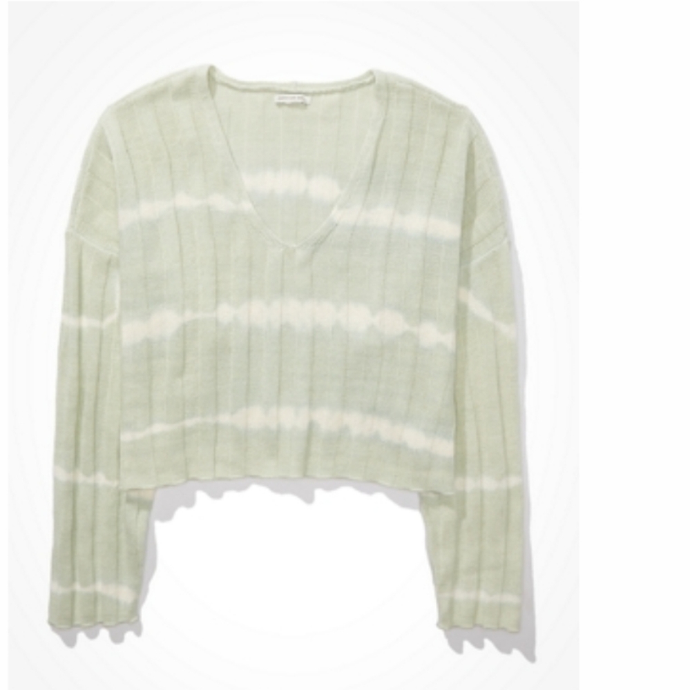 Mint oversized cropped sweater